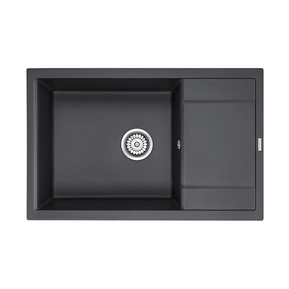 Мойка из камня Paulmark Flugen 60 PM317850-BL 78 х 50 см кварц черный