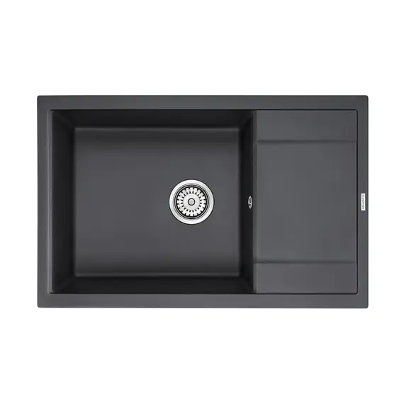 Мойка из камня Paulmark Flugen 60 PM317850-BL 78 х 50 см кварц черный