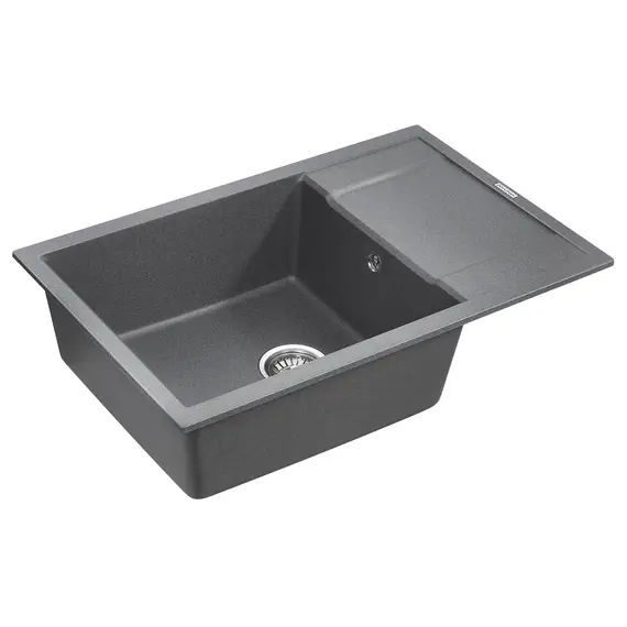 Мойка из камня Paulmark Flugen 60 PM317850-DG к78 х 50 см варц графит, изображение 2