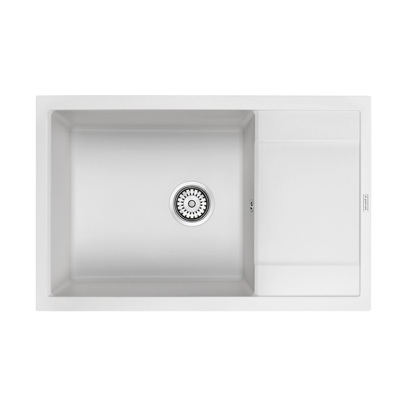 Мойка из камня Paulmark Flugen 60 PM317850-WH 78 х 50 см кварц белый