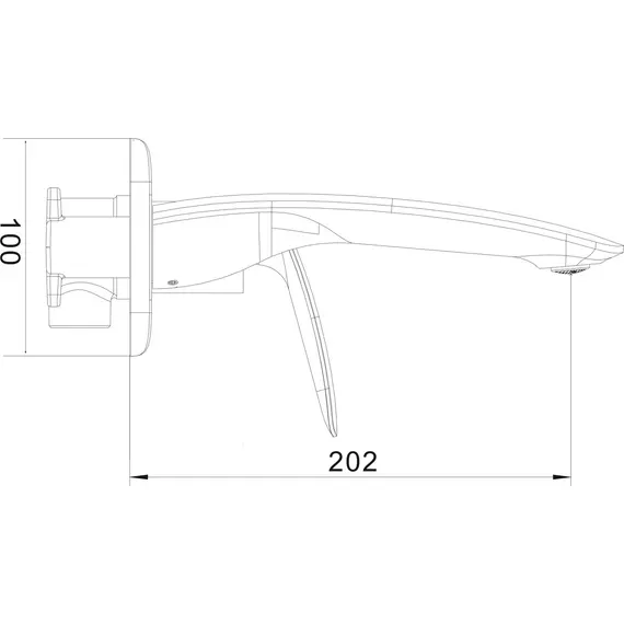Смеситель для раковины Rose R1141H, изображение 2