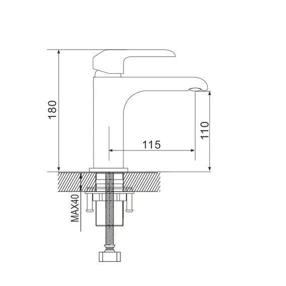 Смеситель для раковины Rose R2101F, изображение 2