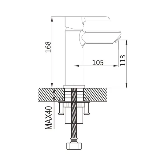 Смеситель для раковины с гигиеническим душем Shevanik S6071H, изображение 2