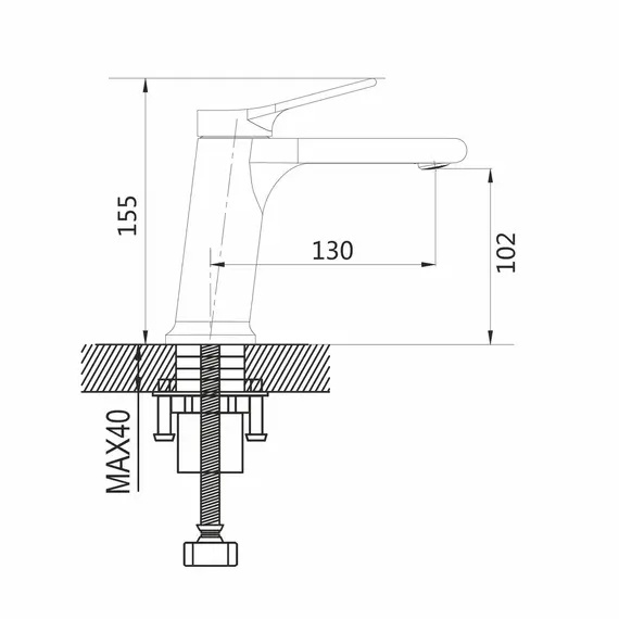 Смеситель для раковины Shevanik S8301, изображение 2