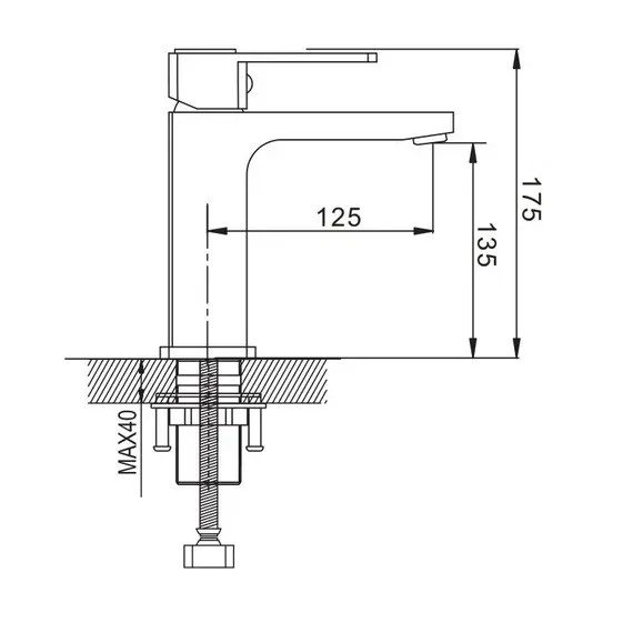 Смеситель для раковины Shevanik S9701H, изображение 2
