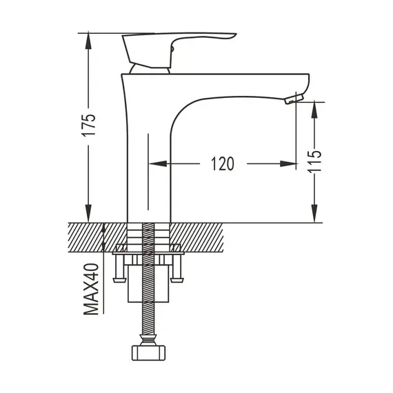 Смеситель для раковины Shevanik S9801H, изображение 8