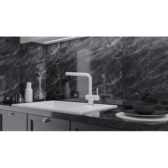 Смеситель для кухни Paulmark Dosse Do214418-431 белый матовый, изображение 2