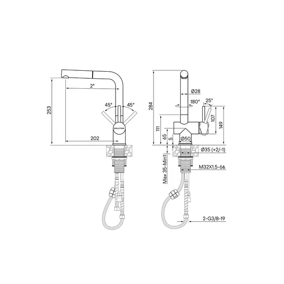 Смеситель для кухни Paulmark Dosse Do214418-BG брашированное золото, изображение 3