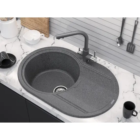 Смеситель для кухни Paulmark Essen Es213011-402 серый металлик, изображение 3