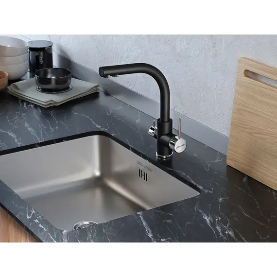 Смеситель для кухни Paulmark Essen Es213011-418 черный металлик, изображение 2