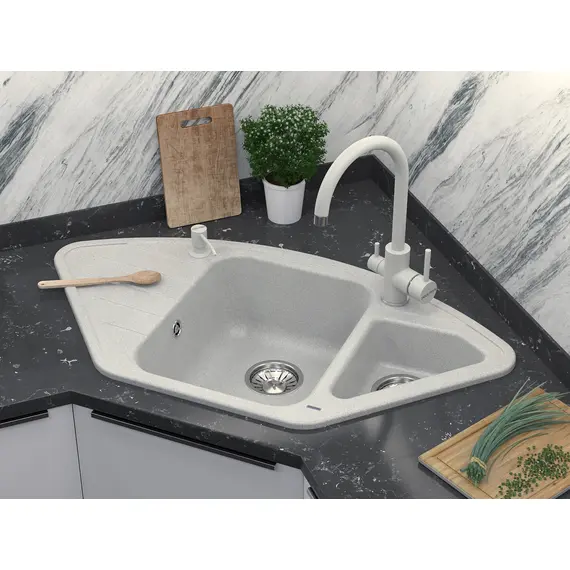 Смеситель для кухни Paulmark Essen Es213211-310 серый, изображение 2