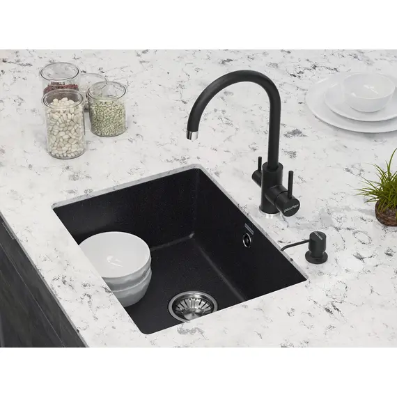 Смеситель для кухни Paulmark Essen Es213211-418 черный металлик, изображение 2