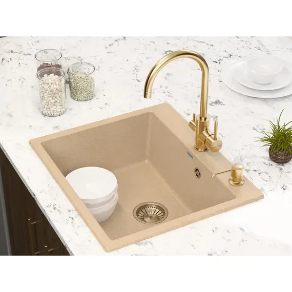 Смеситель для кухни Paulmark Essen Es213211-G золото, изображение 2