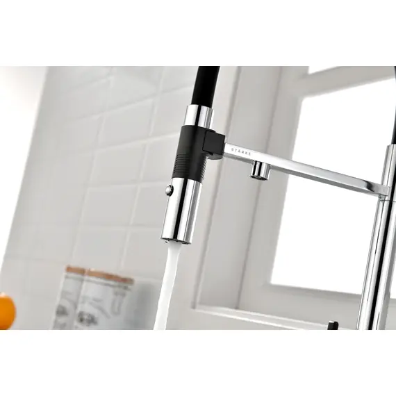 Смеситель для кухни Paulmark Starke Gravity Gr213888-CR под фильтр с гибким изливом хром, изображение 10