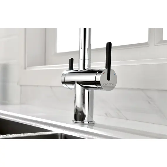 Смеситель для кухни Paulmark Starke Gravity Gr213888-CR под фильтр с гибким изливом хром, изображение 13