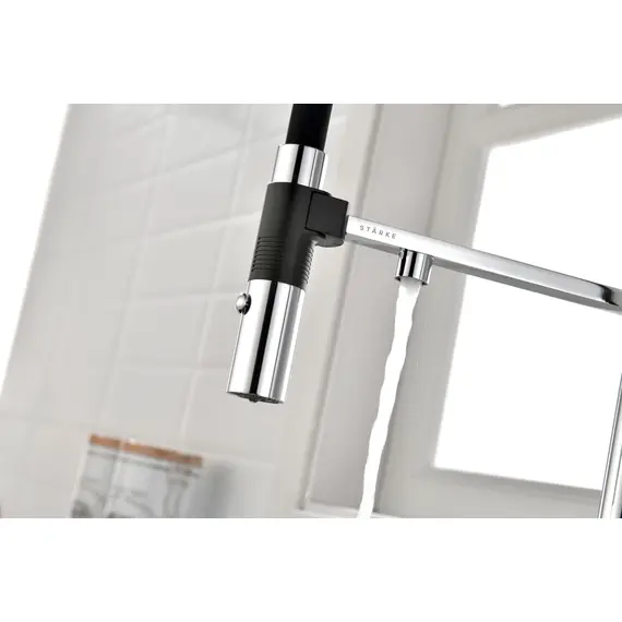 Смеситель для кухни Paulmark Starke Gravity Gr213888-CR под фильтр с гибким изливом хром, изображение 8