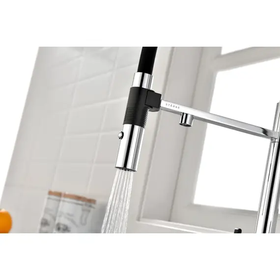 Смеситель для кухни Paulmark Starke Gravity Gr213888-CR под фильтр с гибким изливом хром, изображение 9