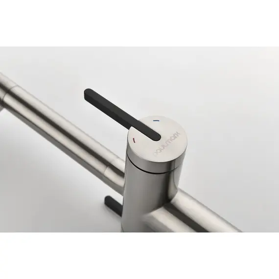 Смеситель для кухни Paulmark Starke Gravity Gr213888-BS под фильтр с гибким изливом никель, изображение 4