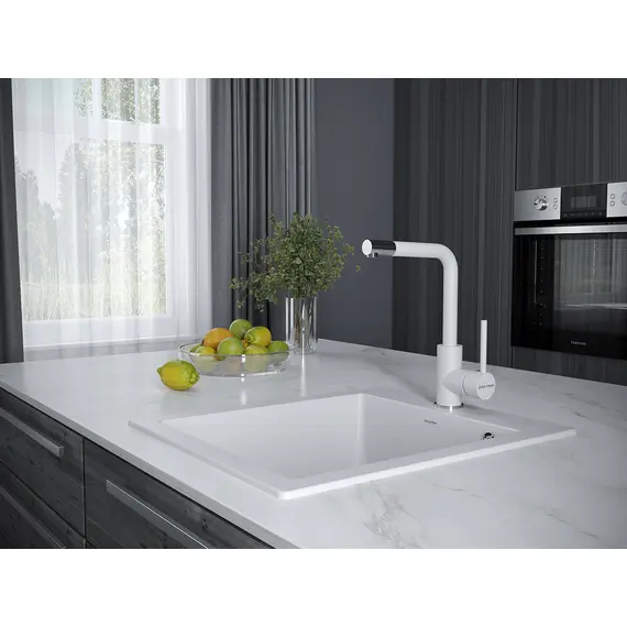 Смеситель для кухни Paulmark Honner Ho212018-431TW белый матовый, изображение 2