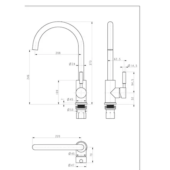 Смеситель для кухни Paulmark Holstein Ho212063-CR хром, изображение 4