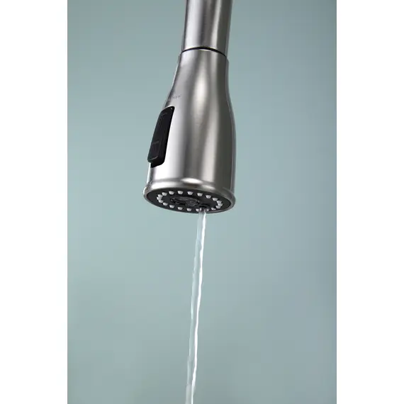 Смеситель для кухни Paulmark Lange La214212-NI под фильтр с выдвижным шлангом никель, Название цвета: Никель, изображение 9