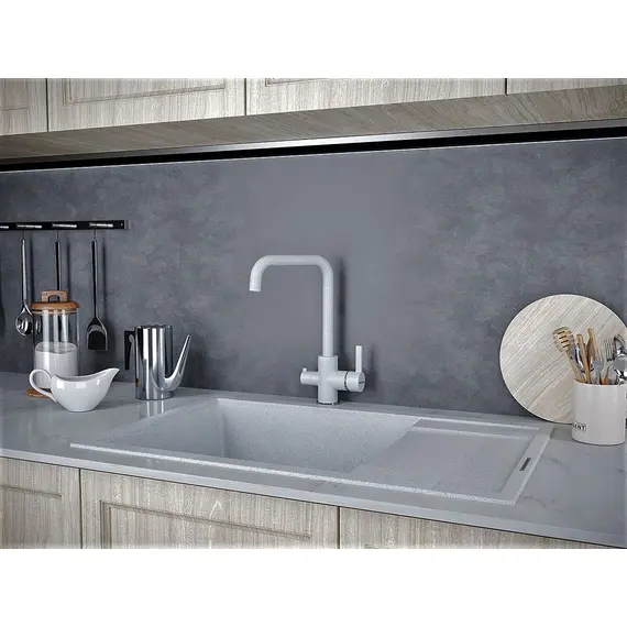 Смеситель для кухни Paulmark Logas Lo213021-310 серый, изображение 2