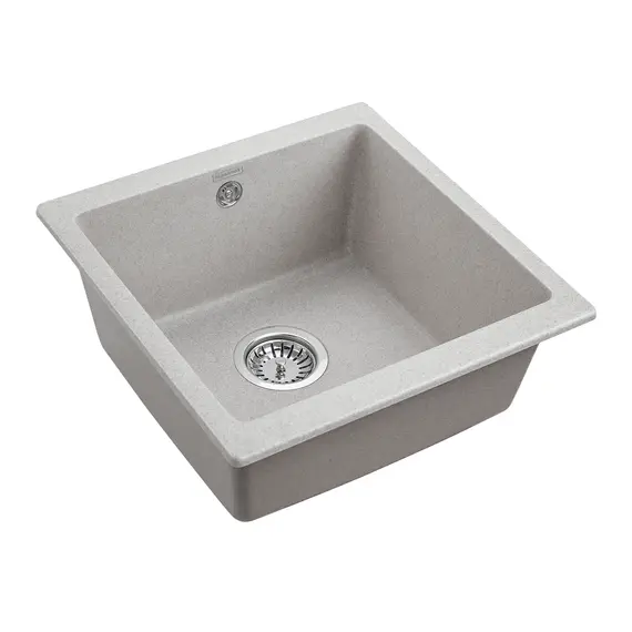 Мойка из камня Paulmark Gera 50 PM104546-GR серый кварц 44.5 х 46 см, изображение 2