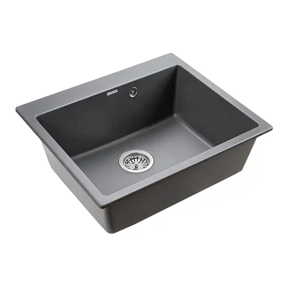 Мойка из камня Paulmark Kante 60 PM106052-DG графит кварц 60 х 52 см, изображение 2