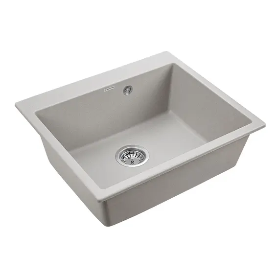 Мойка из камня Paulmark Kante 60 PM106052-GR серый кварц 60 х 52 см, изображение 2