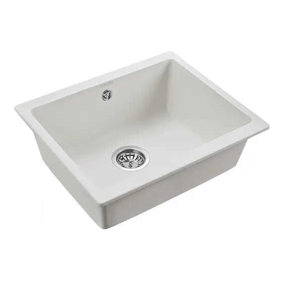 Мойка из камня Paulmark Gera 60 PM205546-WH белый кварц 55.5 х 46 см, изображение 2