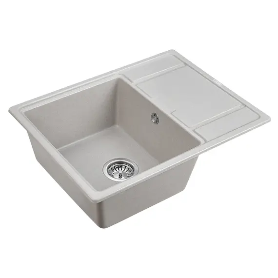 Мойка из камня Paulmark Flugen 50-650 PM216550-GR серый кварц 65 х 50 см, изображение 2