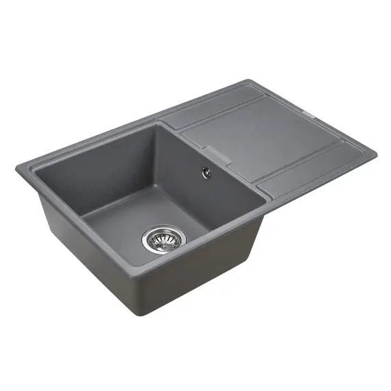 Мойка из камня Paulmark Flugen 50-780 PM217850-DG графит кварц 78 х 50 см, изображение 2