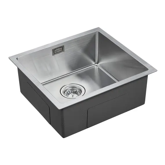 Мойка из нержавейки Paulmark Aller 48 Uni PM804844-BS брашированная сталь 48 х 44 см, изображение 2