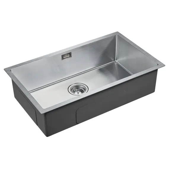 Мойка из нержавейки Paulmark Aller 74 Uni PM807444-BS брашированная сталь 74 х 44 см, изображение 2