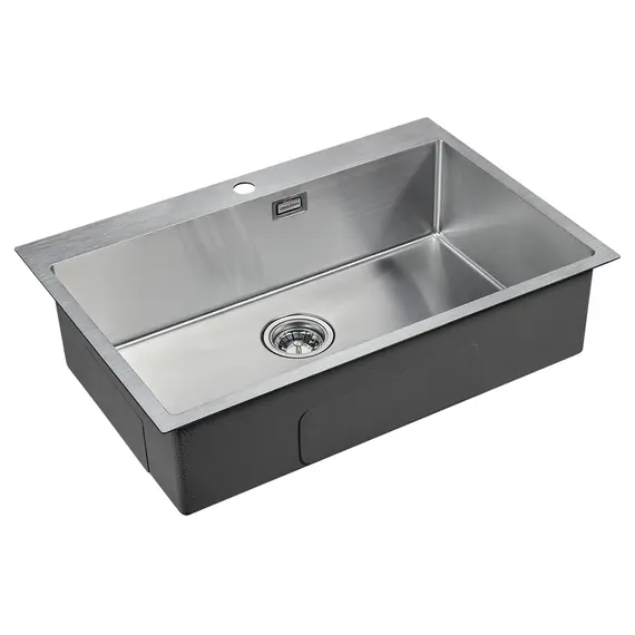 Мойка из нержавейки Paulmark Velten 75 PM807551-BS брашированная сталь 75 х 51 см, изображение 2