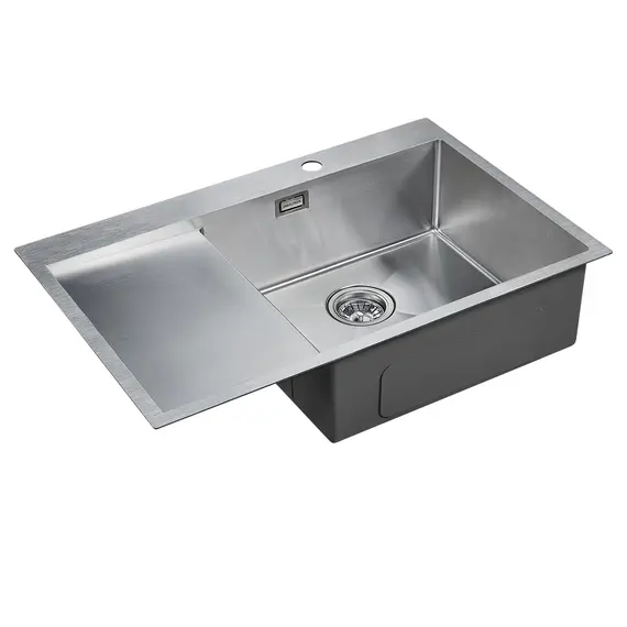 Мойка из нержавейки Paulmark Velten 78F PM807851-BSR брашированная сталь 78 х 51 см, изображение 2