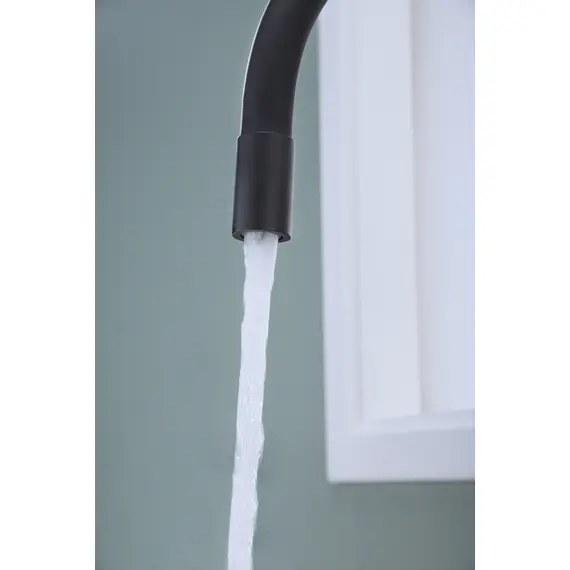 Смеситель для кухни Paulmark Salix Sa213419-401 под фильтр с гибким изливом антрацит, изображение 6