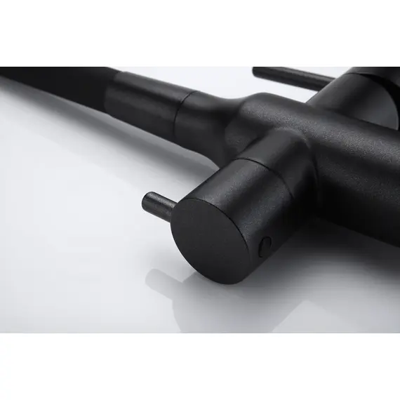 Смеситель для кухни Paulmark Salix Sa213419-418 под фильтр с гибким изливом черный металлик, изображение 16