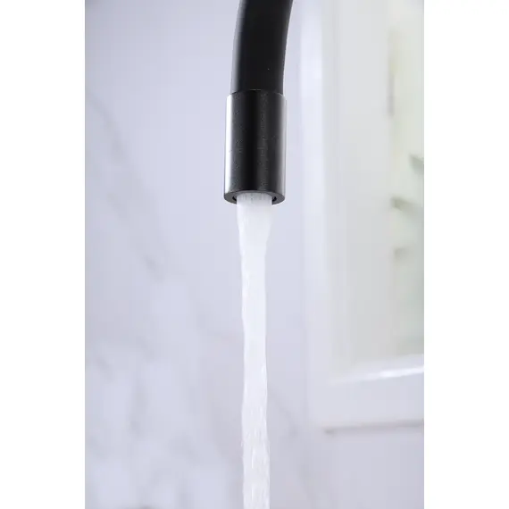 Смеситель для кухни Paulmark Salix Sa213419-418 под фильтр с гибким изливом черный металлик, изображение 6