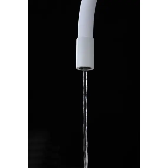 Смеситель для кухни Paulmark Salix Sa213419-431 под фильтр с гибким изливом белый матовый, изображение 10