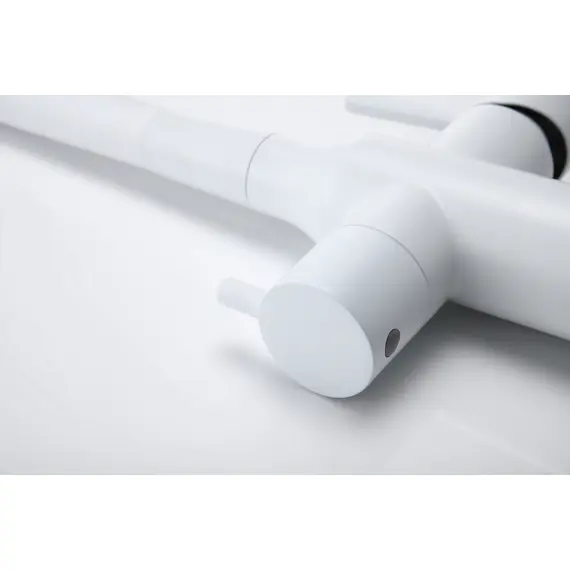 Смеситель для кухни Paulmark Salix Sa213419-431 под фильтр с гибким изливом белый матовый, изображение 17