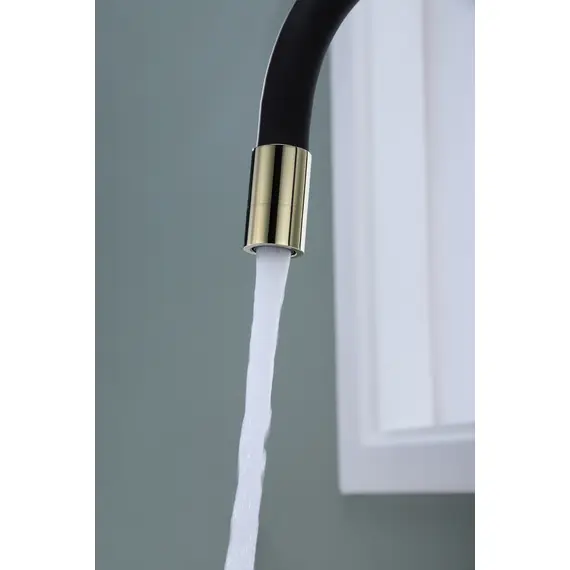 Смеситель для кухни Paulmark Salix Sa213419-G под фильтр с гибким изливом золото, изображение 5