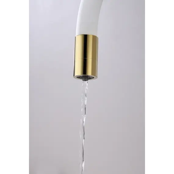 Смеситель для кухни Paulmark Salix Sa213419-Gw под фильтр с гибким изливом золото, изображение 8