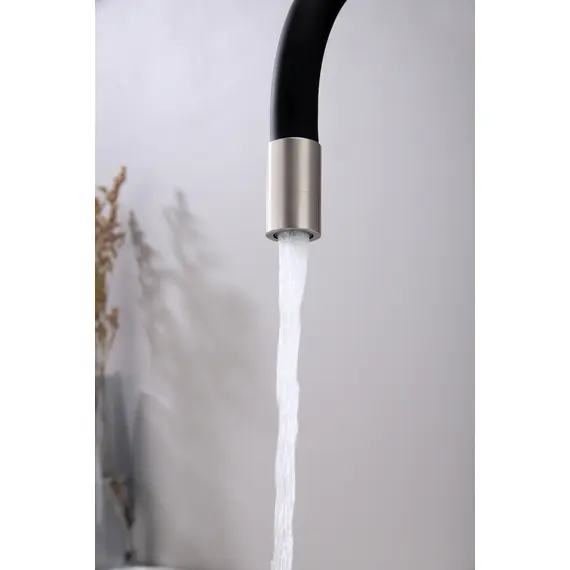 Смеситель для кухни Paulmark Salix Sa213419-NI под фильтр с гибким изливом никель, изображение 5