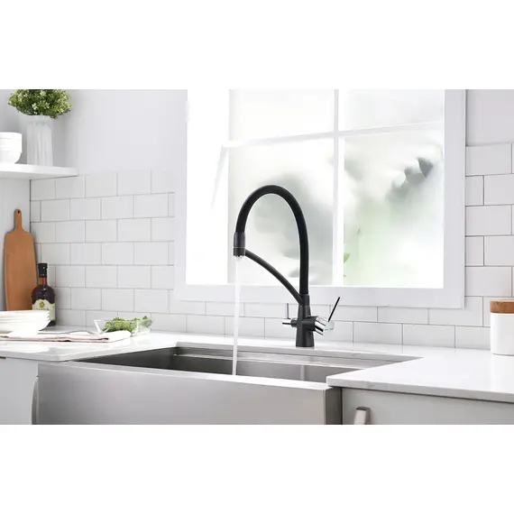 Смеситель для кухни Paulmark Siegen Si213111-418 черный металлик, изображение 4