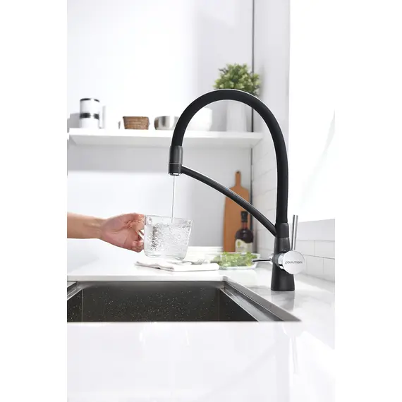 Смеситель для кухни Paulmark Siegen Si213111-418 черный металлик, изображение 5