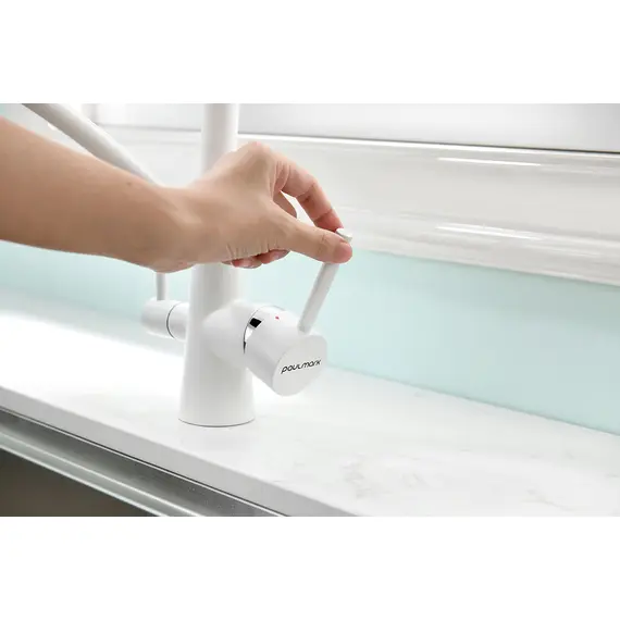 Смеситель для кухни Paulmark Siegen Si213111-WH белый матовый, изображение 9