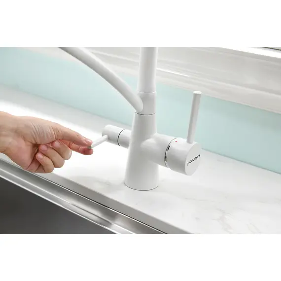 Смеситель для кухни Paulmark Siegen Si213111-WH белый матовый, изображение 10