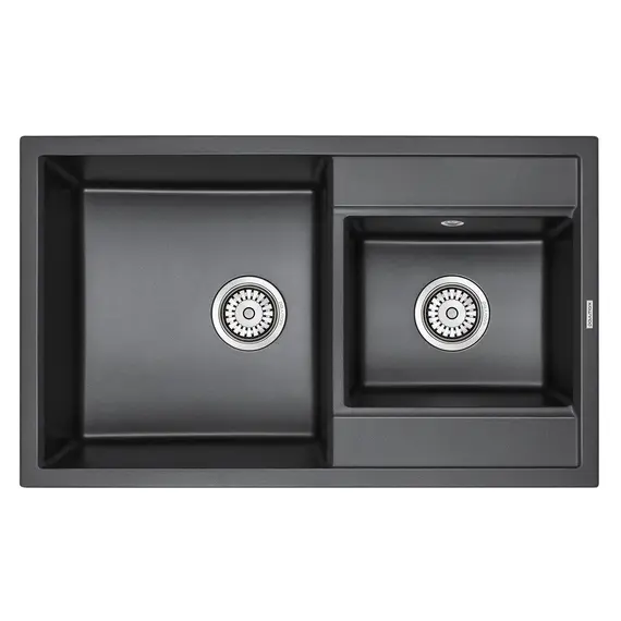 Мойка из камня Paulmark Tandem 80 PM238250-BL черный кварц 82 х 50 см