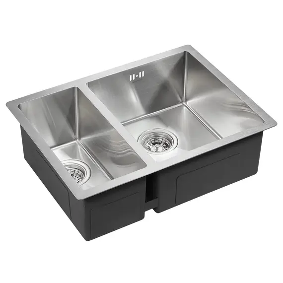 Мойка из нержавейки Paulmark Gerberg 59/2S Uni PM225944-BSR сталь 59 х 44 см, изображение 2